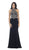 Embellished Long High Neck Dress