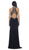 May Queen - RQ7423 Embellished Long High Neck Dress In Black
