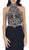 May Queen - RQ7423 Embellished Long High Neck Dress In Black