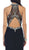 Embellished Long High Neck Dress