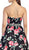 Strapless with Rhinestone Waistband Floral Print Formal Ball Gown