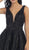 Illusion Plunging Sleeveless Cocktail Dress