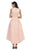 Sleeveless Jacquard High Low Cocktail Dress