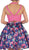 Two Piece Lace and Floral Cocktail Dress