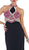 Halter Beaded Low Back Evening Dress