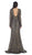 Long Sleeves Scallop Embellished Lace Evening Gown
