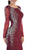 Long Sleeve Mermaid Prom Dress with Metallic Lace Applique and Rhinestones