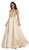 May Queen - Divine Gilt Embroidered Halter A-Line Prom Gown