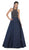 May Queen - Divine Gilt Embroidered Halter A-Line Prom Gown
