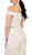 Beaded Lace Appliqued Off-Shoulder Evening Gown