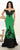 May Queen - RQ7499 Floral Appliqued Two Toned Off Shoulder Mermaid Gown