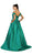 May Queen - Satin Off Shoulder A-line Evening Dress