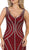 Sleeveless Embellished Mesh Evening Gown