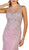 Bedazzled Illusion Bateau Trumpet Prom Dress