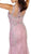 Bedazzled Illusion Bateau Trumpet Prom Dress