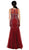 Bedazzled Illusion Bateau Trumpet Prom Dress
