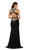 May Queen - RQ7526 Embellished Cutout Dress with Slit