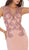 May Queen - RQ7534 Beaded Queen Anne Mermaid Gown In Pink