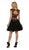 May Queen - RQ7559 Multicolored Embellished Two Piece A-line Dress In Black