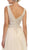 May Queen - RQ7563 Embroidered V Neck Gown with Overskirt In Neutral