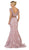 May Queen - RQ7611 Two Piece Lace Applique Mermaid Dress In Pink