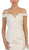 May Queen Bridal - RQ7625 Lace Applique Off-Shoulder Mermaid Dress In White and Nude