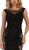 May Queen - RQ7626 Embroidered Illusion Bateau Dress In Black and Neutral