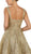 May Queen - RQ7630 Embroidered Sweetheart A-line Dress In Gold