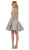 May Queen - RQ7630 Embroidered Sweetheart A-line Dress In Silver