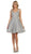 May Queen - RQ7630 Embroidered Sweetheart A-line Dress In Silver