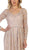 May Queen - RQ7633 Lace Embroidered V-neck A-line Dress