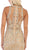 May Queen - RQ7637 Applique Halter Ruffled Trumpet Dress In Gold