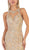 May Queen - RQ7637 Applique Halter Ruffled Trumpet Dress In Gold