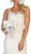 May Queen - RQ7642 Embroidered V-neck Mermaid Dress In White