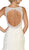 May Queen - RQ7642 Embroidered V-neck Mermaid Dress In White