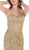 May Queen - RQ7649 Embellished Sweetheart Trumpet Dress With Train In Gold