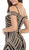 May Queen - RQ7651 Sequin Embellished Off-Shoulder Mermaid Gown In Black and Gold