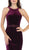 May Queen - RQ7652 Fitted Jewel Sheath Evening Dress In Purple