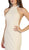 May Queen - RQ7664 Sleeveless High Halter Trumpet Dress In Neutral