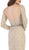 May Queen - RQ7671 Lace Long Sleeve Trumpet Dress With Train In Neutral