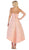 May Queen - RQ7672 Embroidered Scroll Motif High Low Dress In Pink