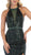 May Queen - RQ7673 Embellished Halter Trumpet Dress With Train In Green
