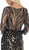 May Queen - RQ7686 Embellished Bateau Sheath Evening Dress In Black and Nude