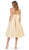 May Queen - RQ7699 Plunging Sweetheart A-Line Cocktail Dress In Yellow