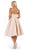 May Queen - RQ7699 Plunging Sweetheart A-Line Cocktail Dress In Pink