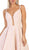 May Queen - RQ7699 Plunging Sweetheart A-Line Cocktail Dress In Pink