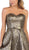 May Queen - RQ7702 Strapless Sweetheart High Low A-line Dress In Brown