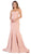 May Queen - RQ7703 Strapless Sweetheart Trumpet Evening Dress In Pink