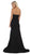 May Queen - RQ7703 Strapless Sweetheart Trumpet Evening Dress In Black