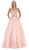 May Queen - RQ7706 Sequin Embroidered Ballgown In Pink
